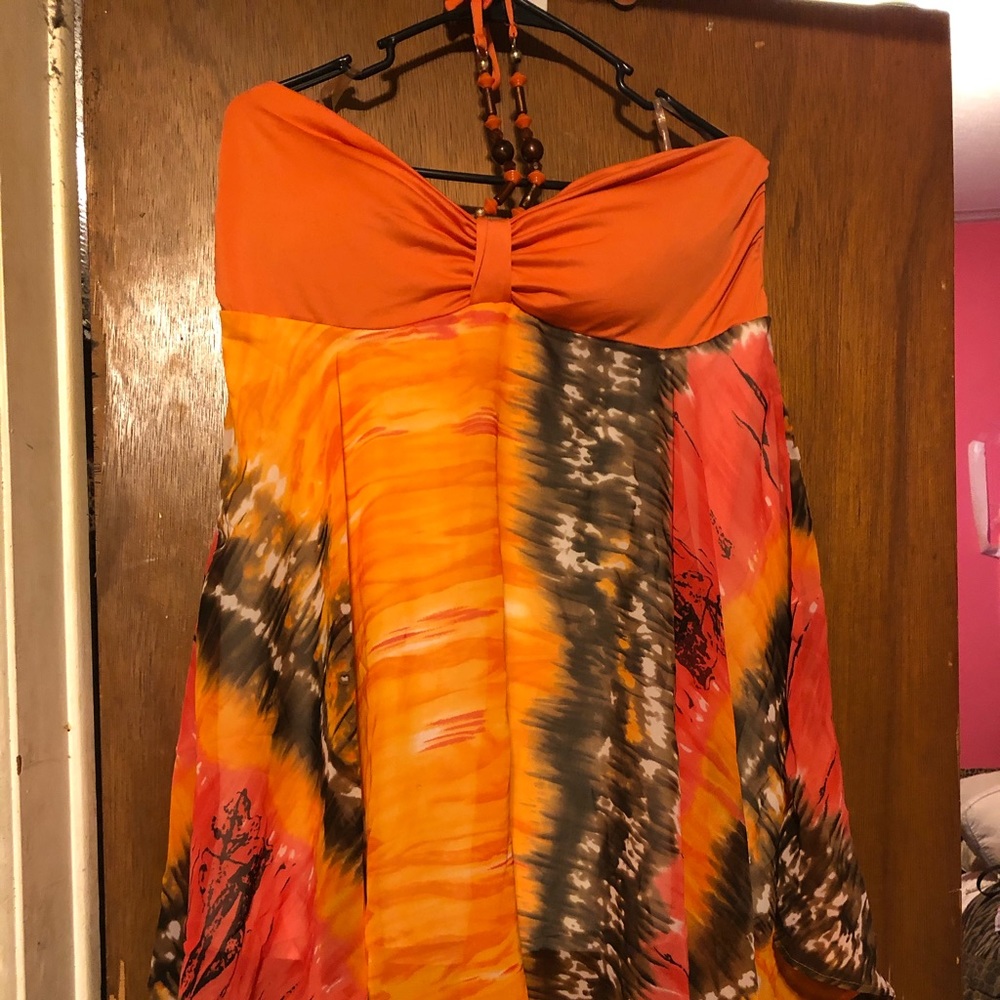 Beaded Halter Dress